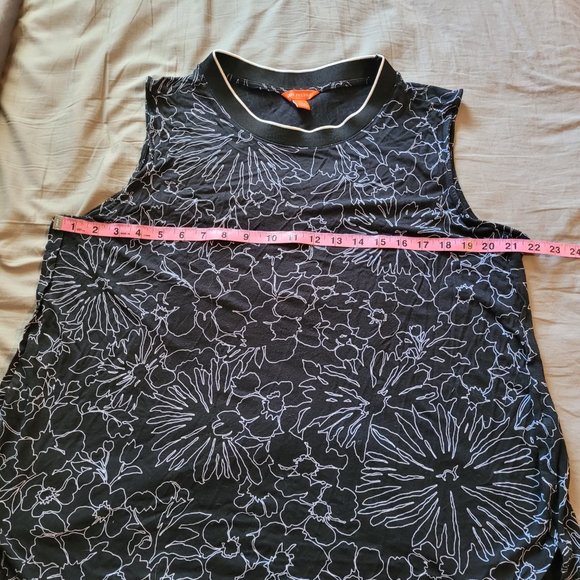 2X Joe Fresh Sleeveless Floral High Neck Top - Picture 7 of 8